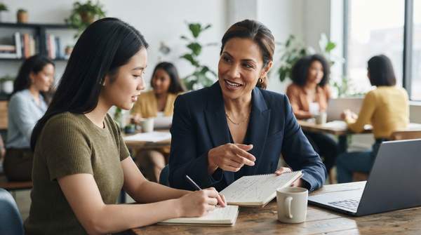 Editorial illustration for Four Kinds of Help for Women Entrepreneurs: Counseling, Cash Grants, Launch Funding, and Acceleration