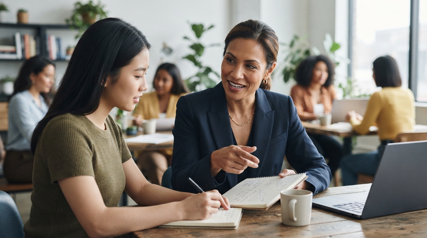 Editorial illustration for Four Kinds of Help for Women Entrepreneurs: Counseling, Cash Grants, Launch Funding, and Acceleration
